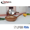 Copper forged aluminum fry pan with 3D ceramic coating reforce nonstick